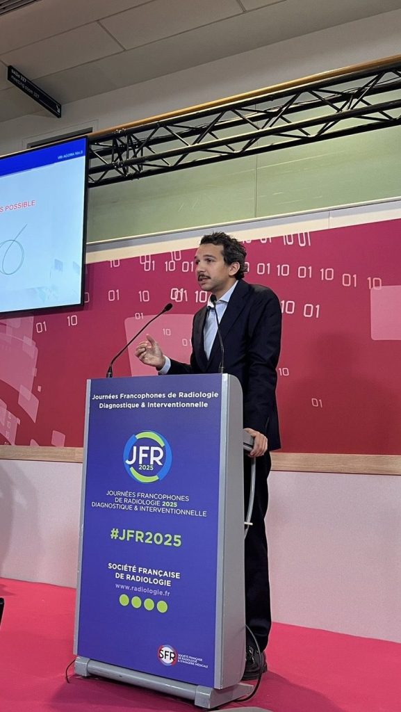 Docteur Vincent Vauclin radiologue interventionnel au congrès des journées francaises de radiologie 2025